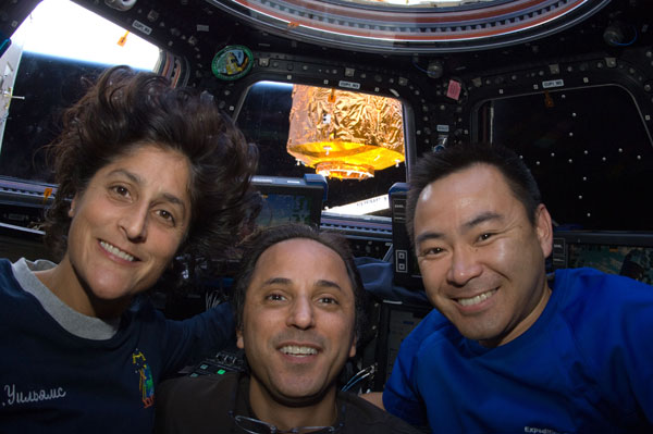 Sunita Williams, Joe Acaba and Aki Hoshide