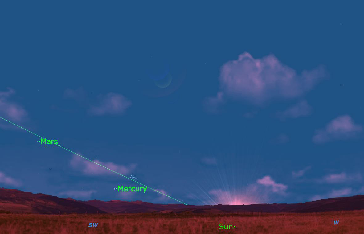 October 2012 Mercury at Greatest Eastern Elongation