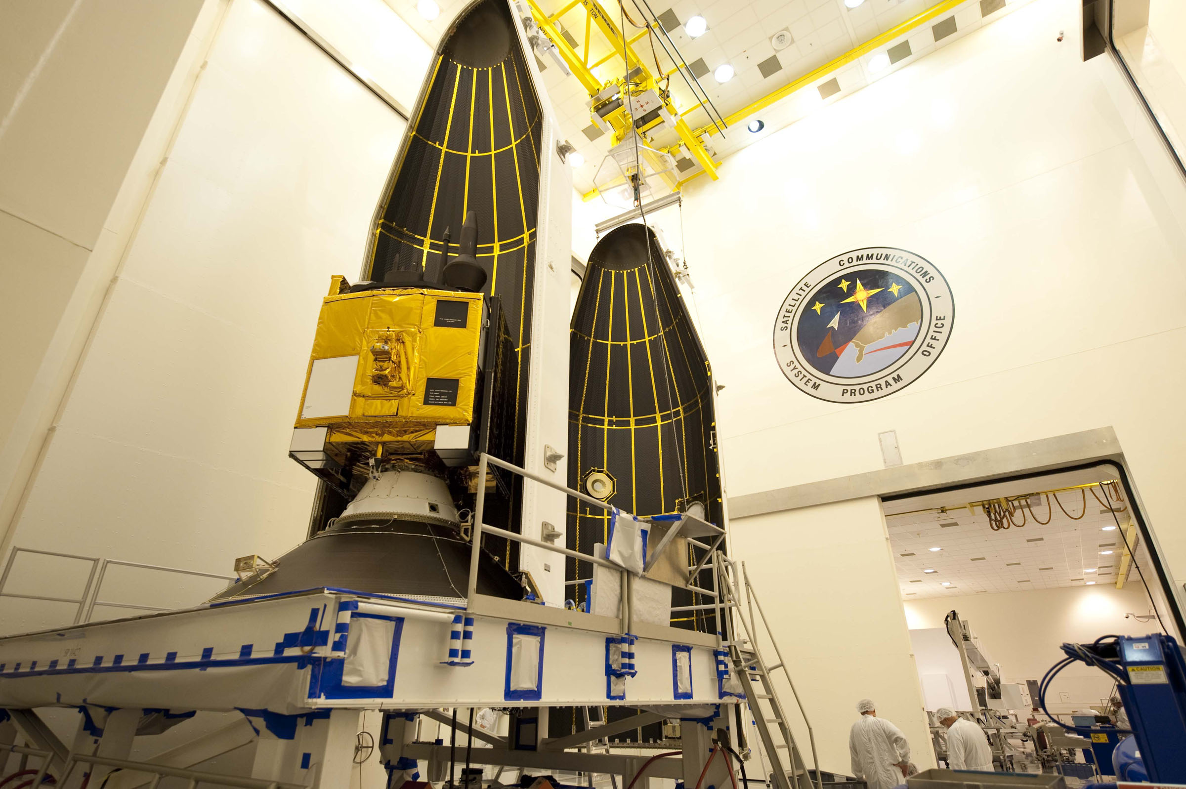 GPS IIF-3 Satellite Encapsulated Up Close