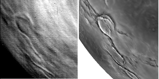 Thermal and Radar Maps of Venus’ Surface Compared