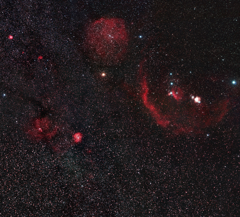 Hunter and Unicorn Shine in Night Sky Photo