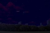This sky map shows the location of Venus and the moon together on Friday, Oct. 12, before sunrise as it appears to observers in mid-latitudes.