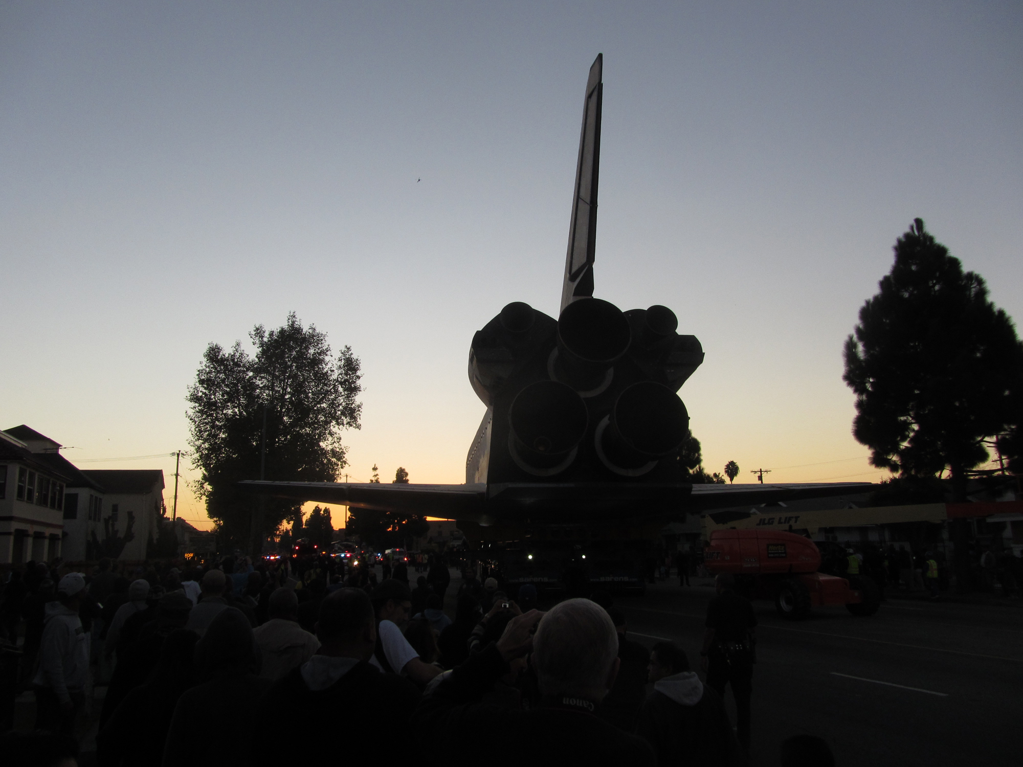 Shuttle Endeavour Rolls on