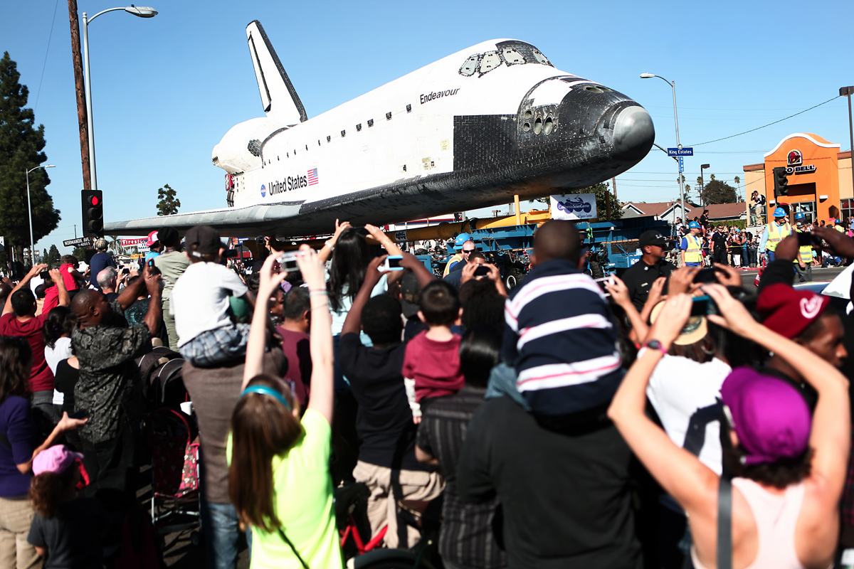 Endeavour on Martin Luther King Jr. Blvd. and Normandie Ave.