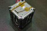 TechEdSat measures only 10 centimeters across and cost less than $30,000. This image was released on Oct. 4, 2012.