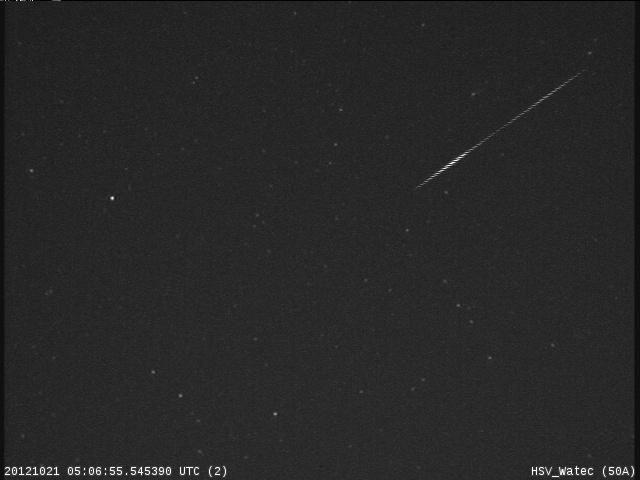 Orionid Meteor Shower 2012: Marshall Space Flight Center
