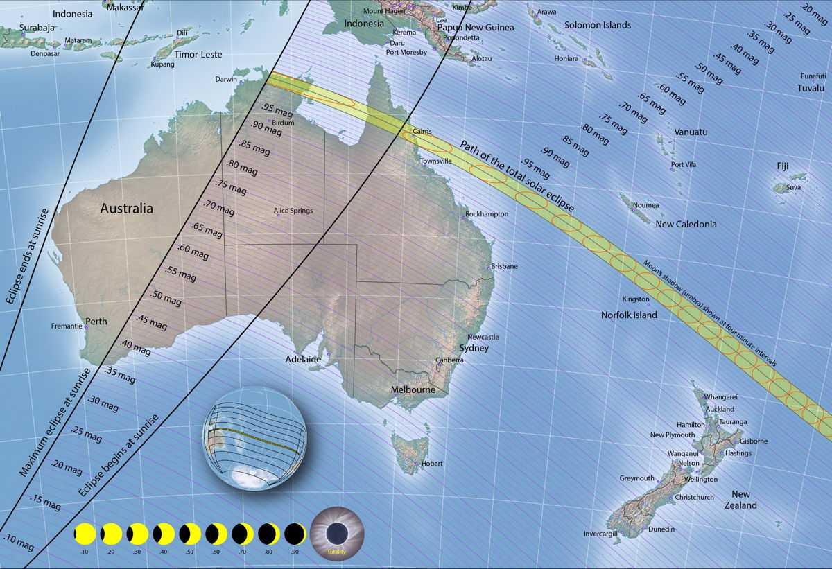How Much of the Sun's Diameter Is Eclipsed — November 2012