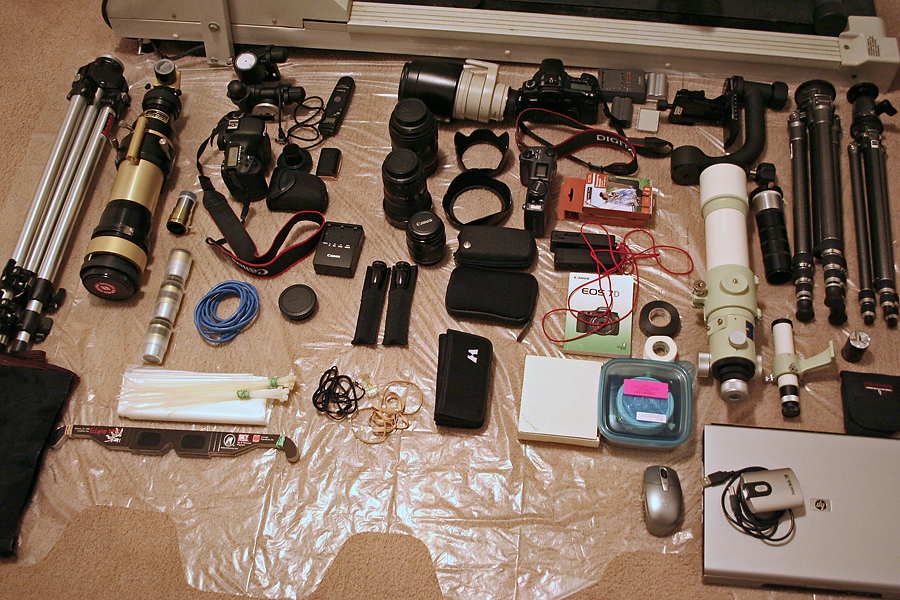 Solar Eclipse Packing: Gearing Up
