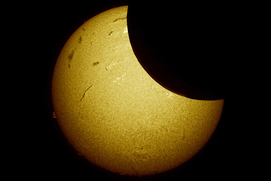 Solar Eclipse Photography: Hydrogen-Alpha View