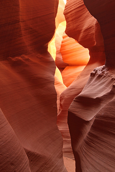 Eclipse Sightseeing: Lower Antelope Canyon Interior