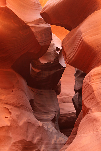 Eclipse Sightseeing: Lower Antelope Canyon Light