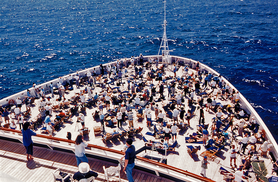 Solar Eclipse 1998: Caribbean Cruise Crowd
