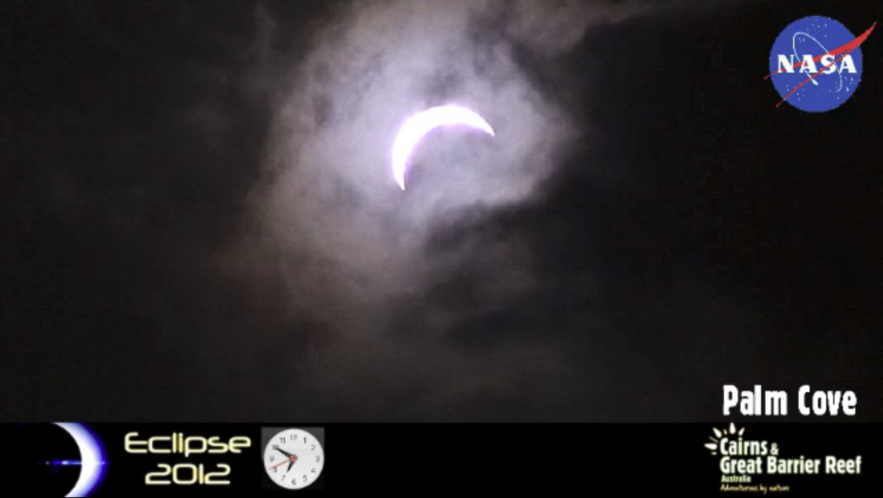 Solar Eclipse Past Totality, Nov. 13, 2012 (EST)
