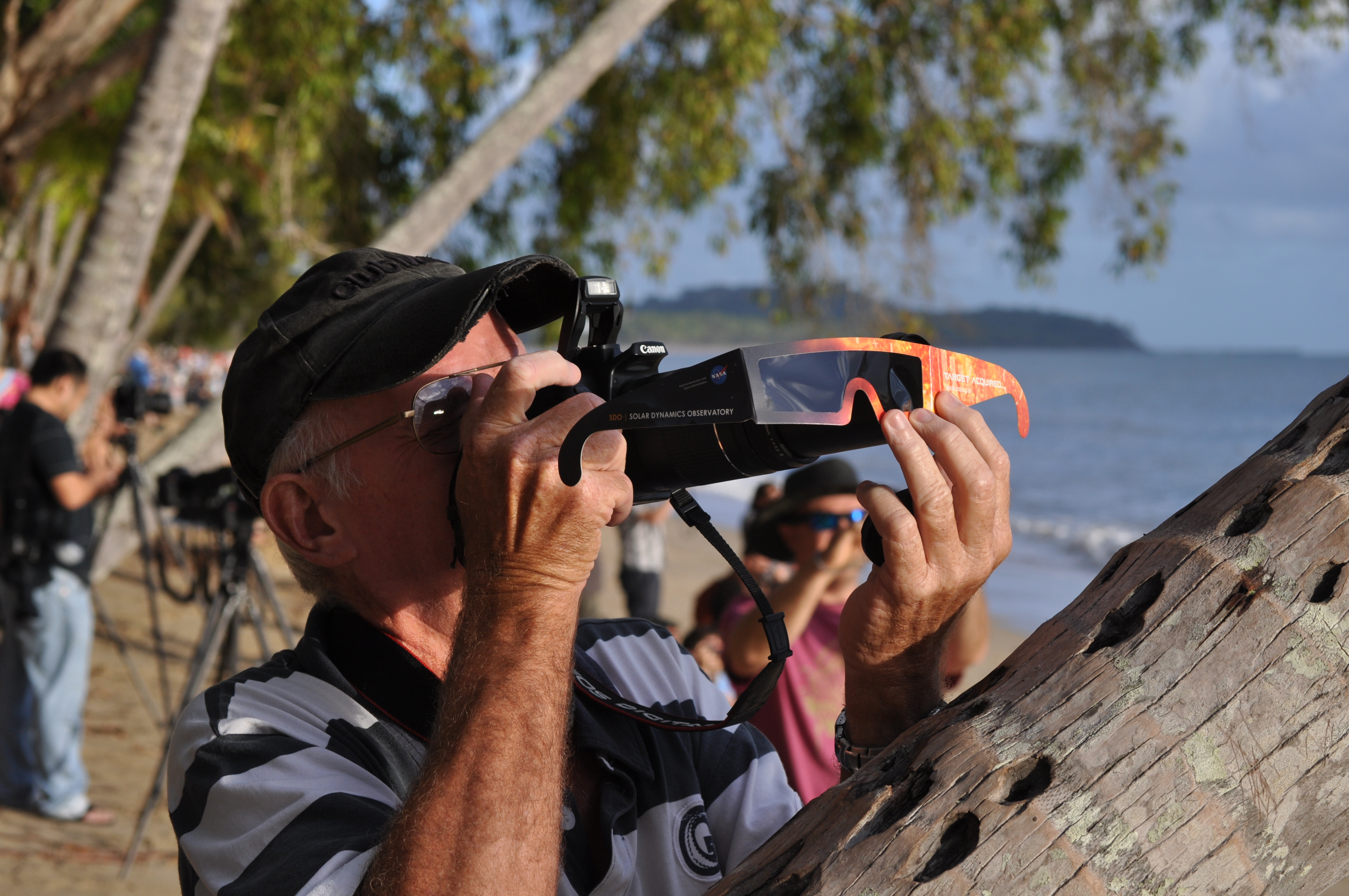Observer Views Solar Eclipse From Northern Tip of Australia