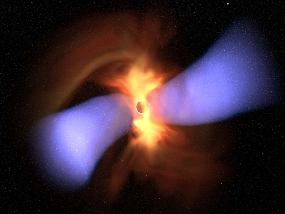 Black Hole Spin Tilted 90 Degrees #2