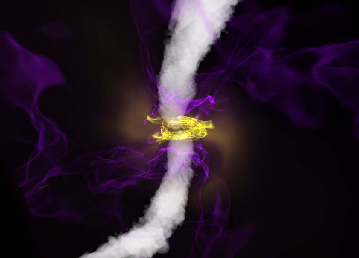 Spinning Black Hole Produces a Powerful Jet