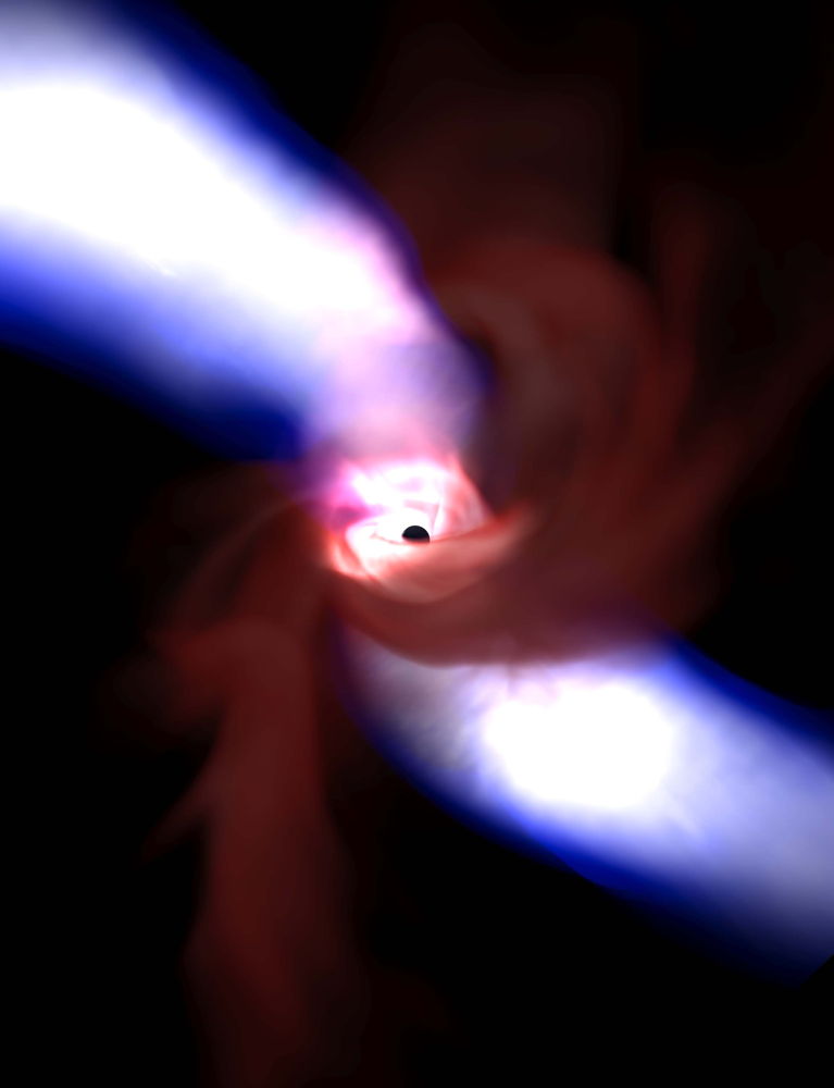 Spinning Black Hole Produces a Powerful Jet #2