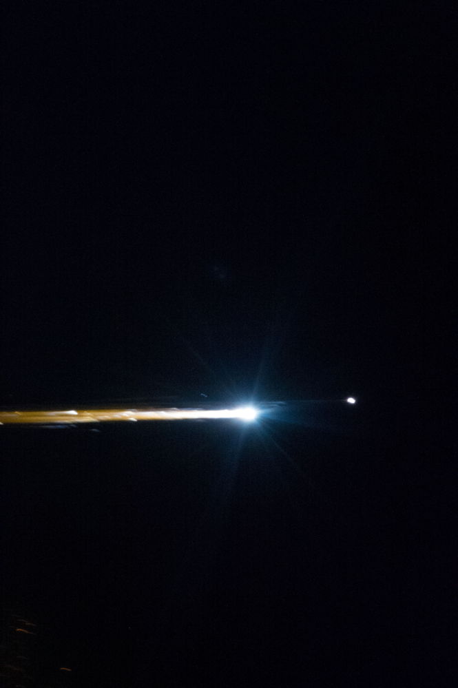 Soyuz TMA-05M Re-Entry Plasma Streak