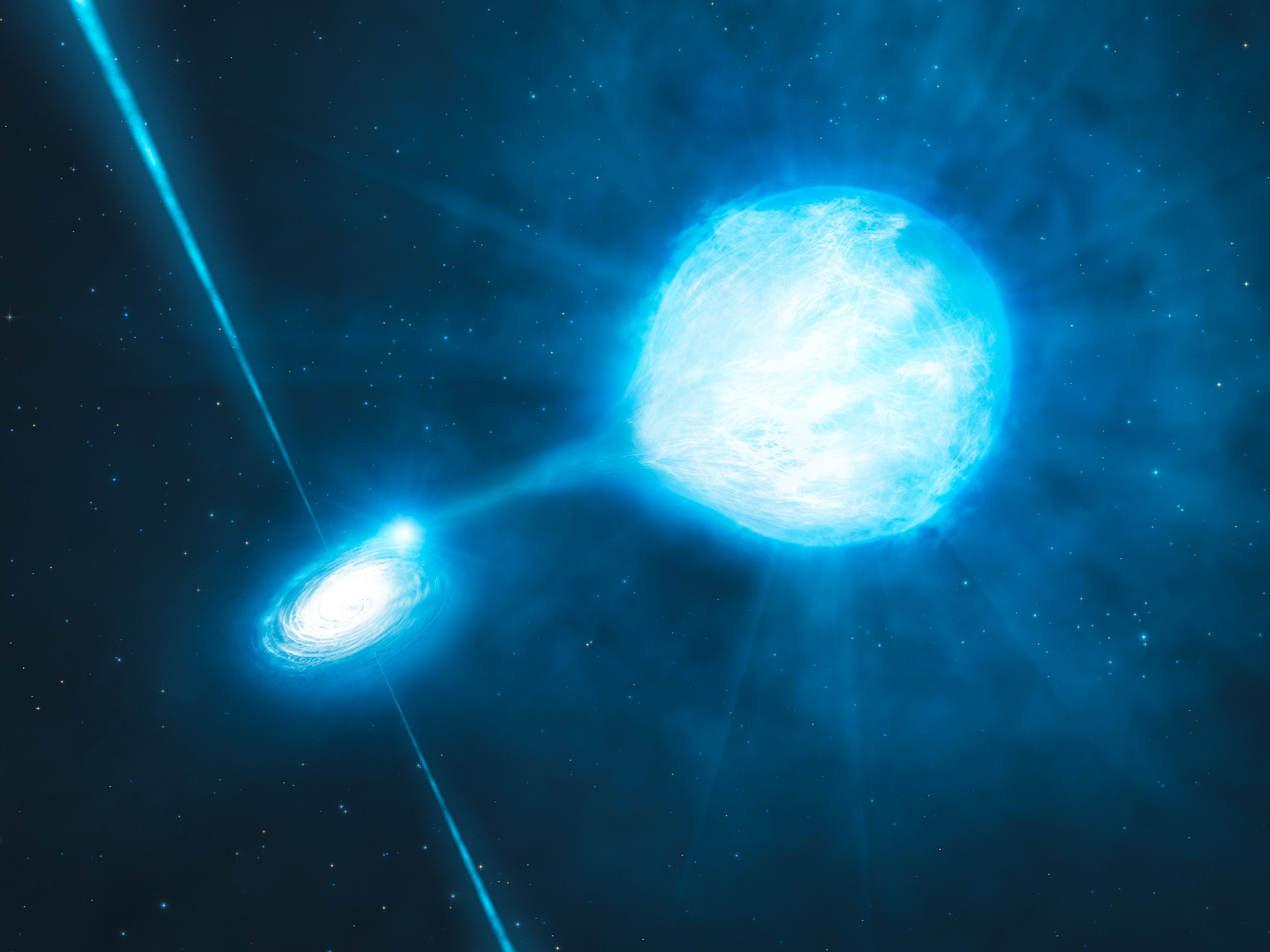 The Black Hole Inside NGC 300 X-1 (Artist’s Impression)