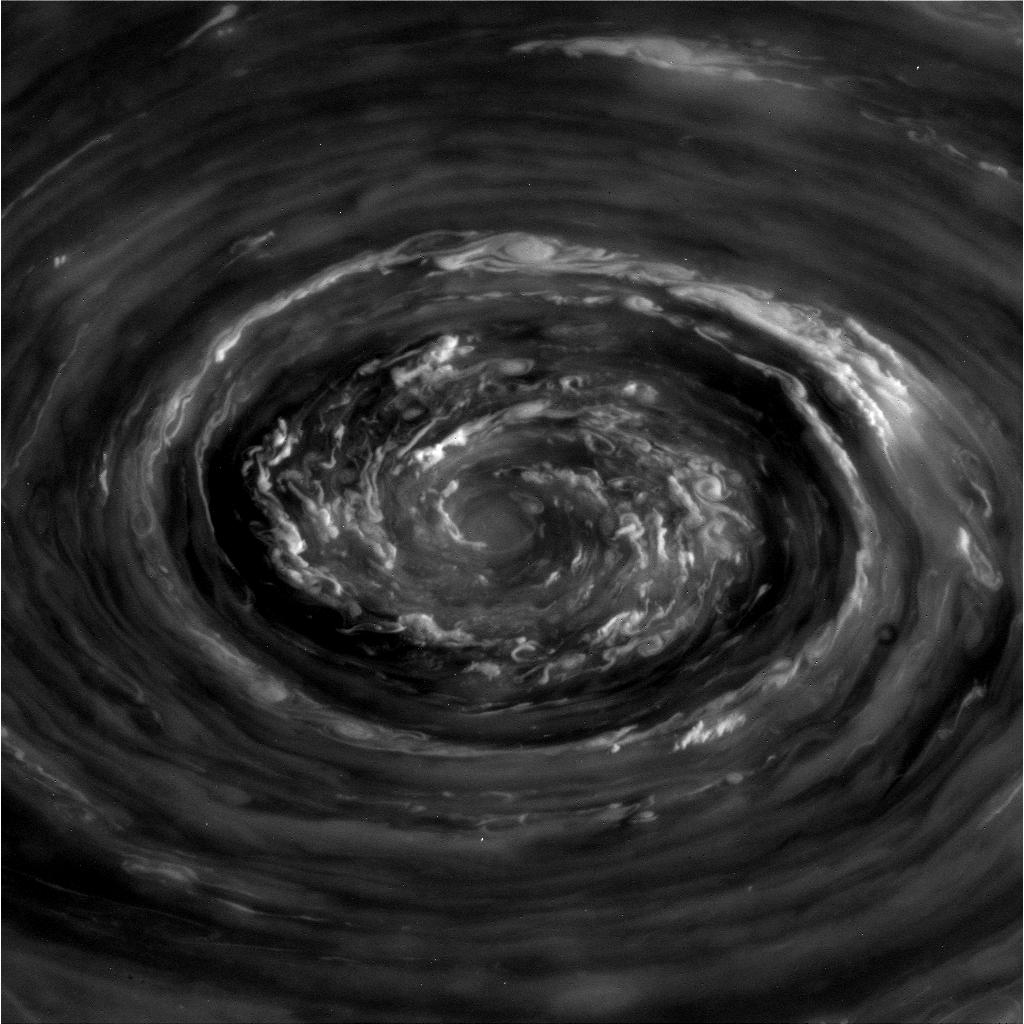 Saturn Vortex Storm Close-Up: Cassini