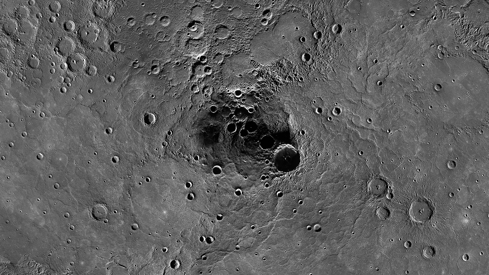 Mercury's North Pole Photo by Messenger