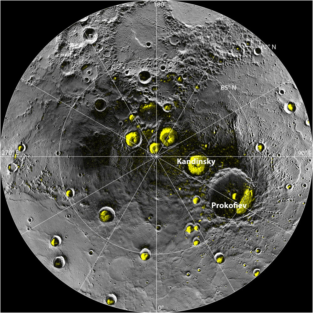 Water Ice Deposits in Mercury’s North Polar Region