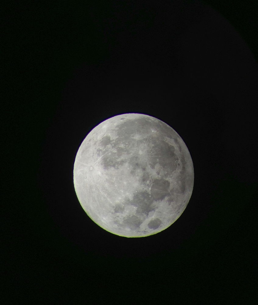 Penumbral Lunar Eclipse Over Hawaii