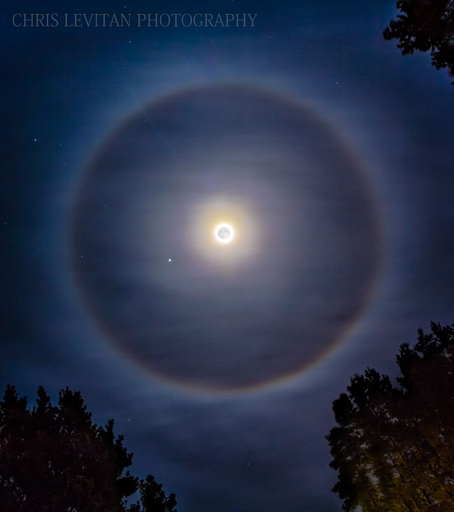 Moon and Jupiter Over the Oregon Coast