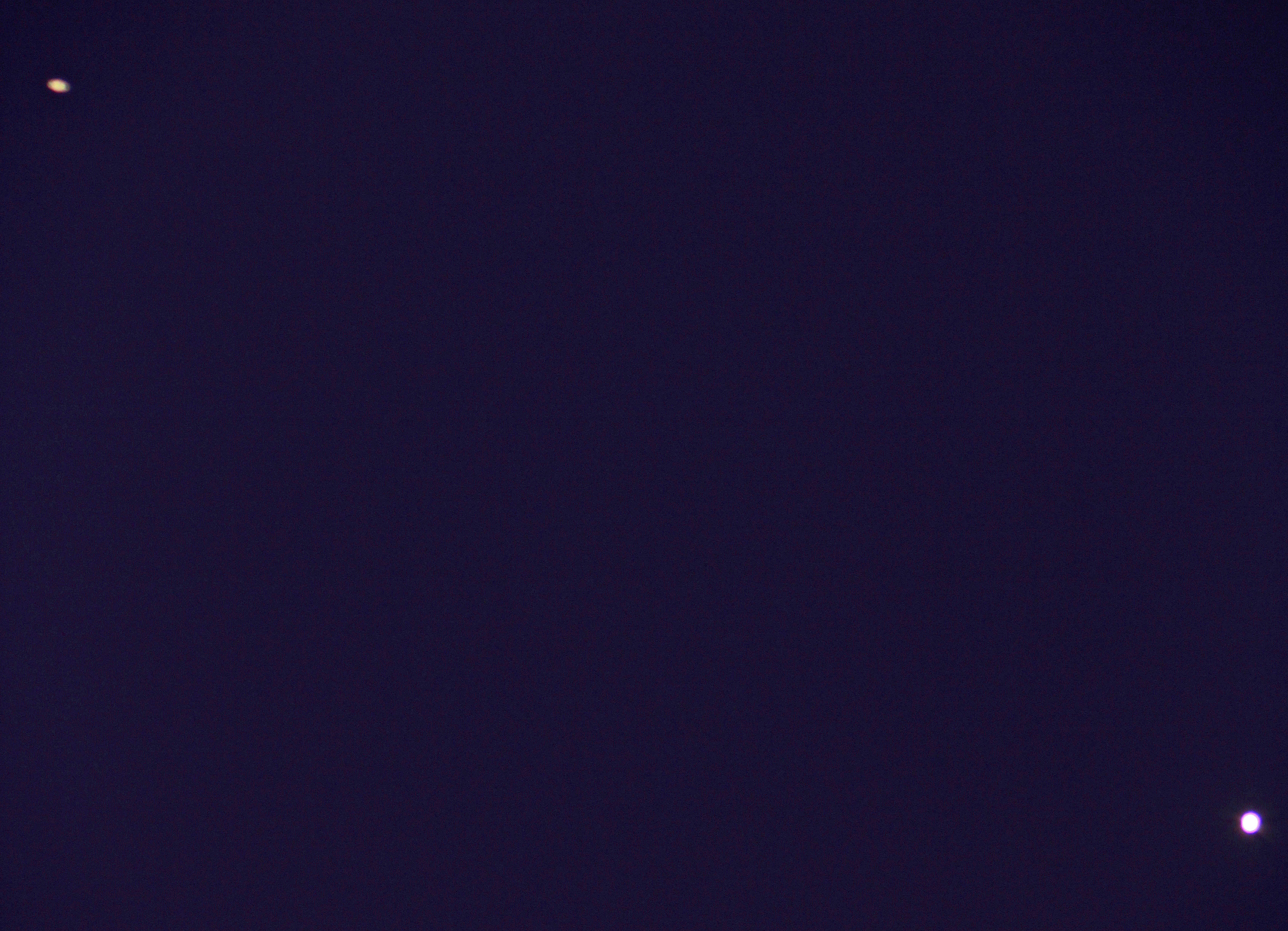 Venus and Saturn Conjunction