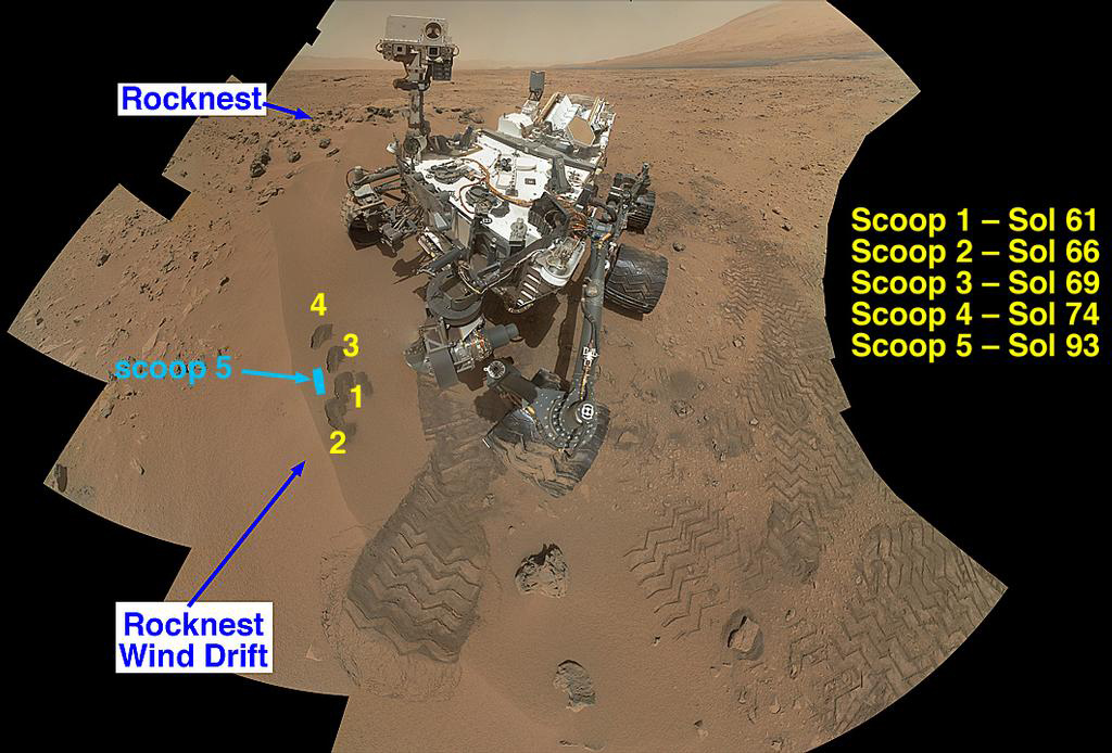 Curiosity's 'Rocknest' Workplace
