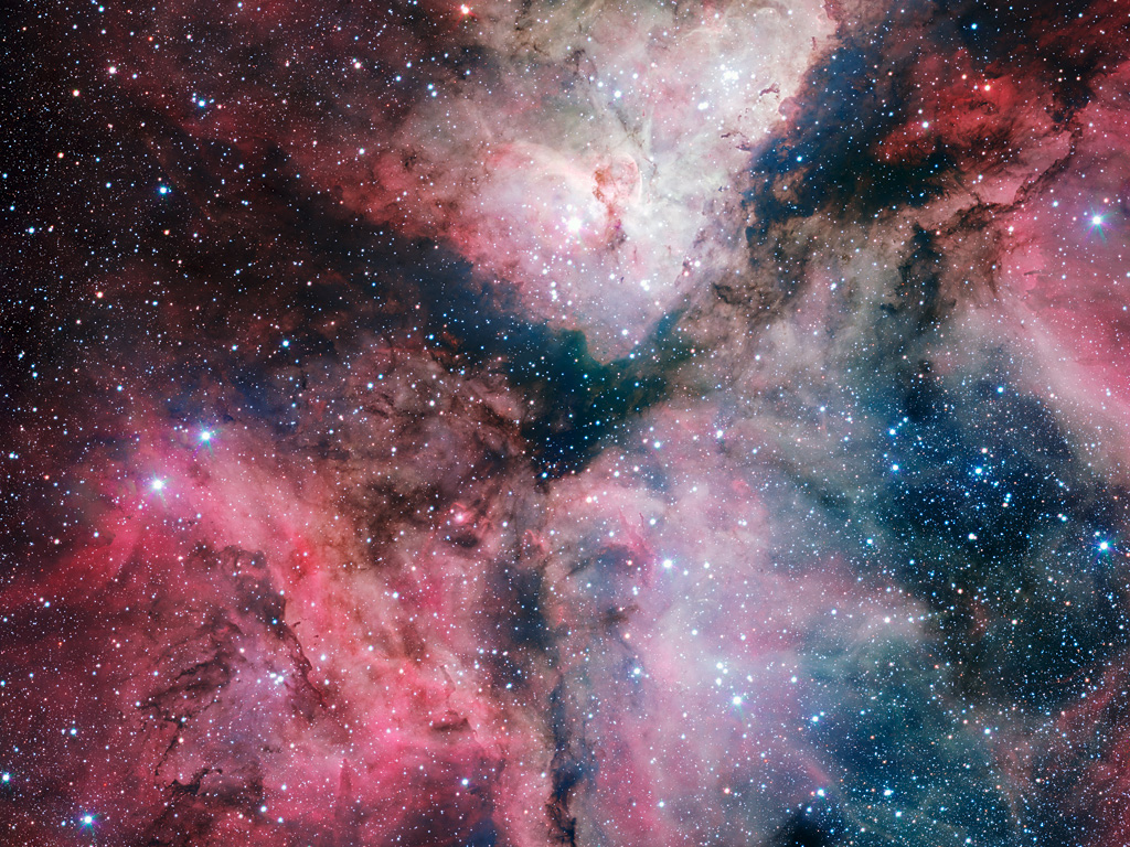 The Carina Nebula imaged by the VLT Survey Telescope