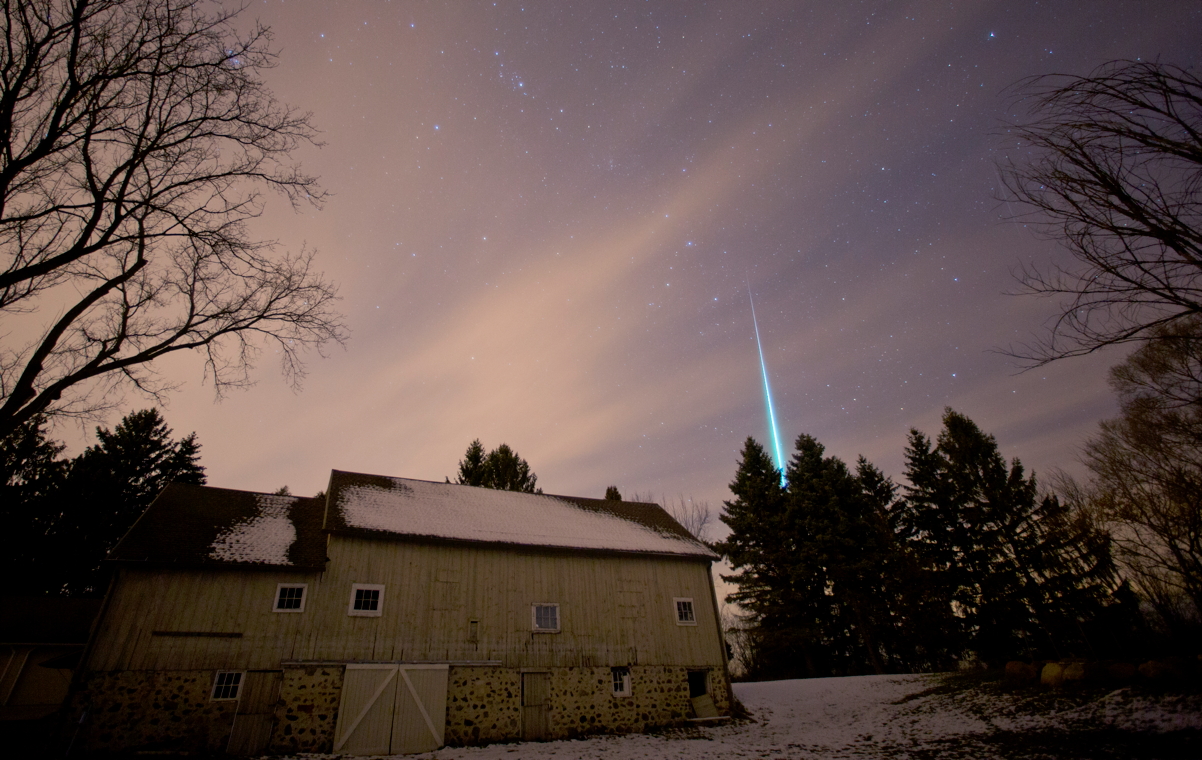 2012 Germinid Meteor over Saukville, WI