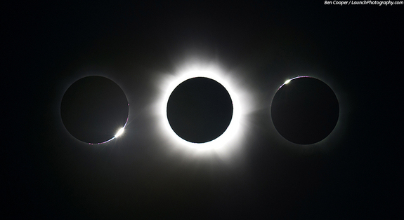 The November 2012 total solar eclipse, as seen by photographer Ben Cooper in Australia.