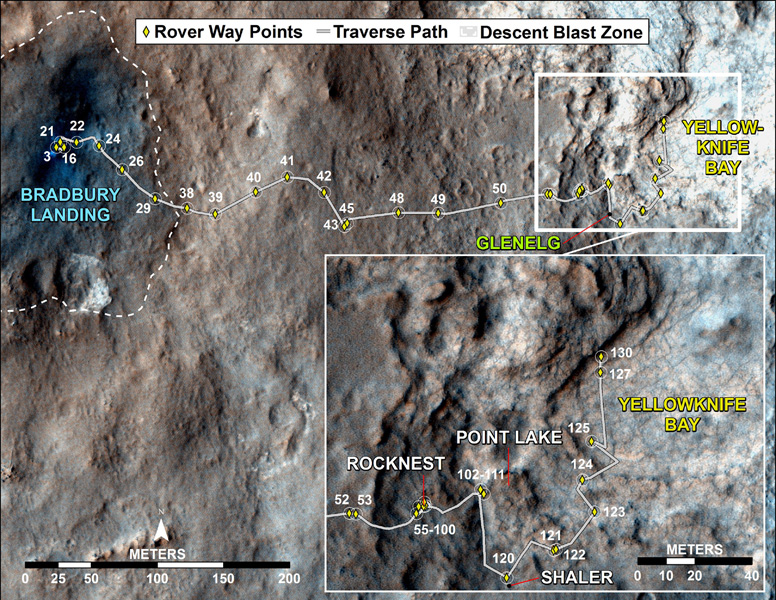 Curiosity's 130th Mars Sol
