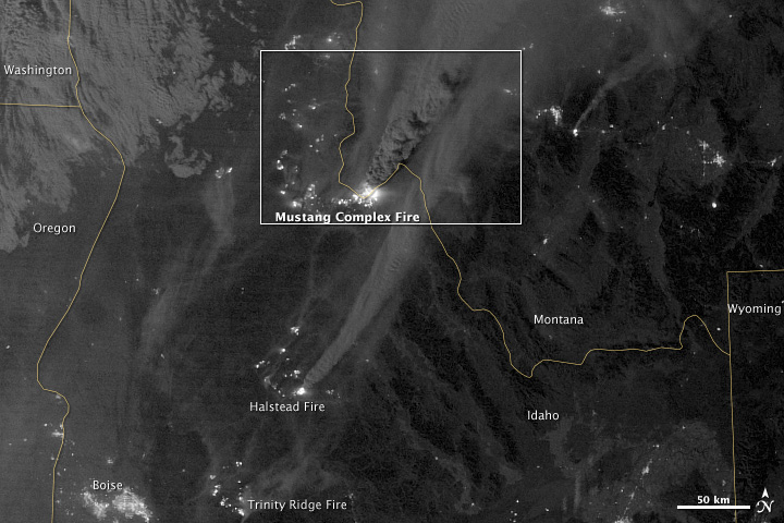 Mustang Complex Fires in Idaho