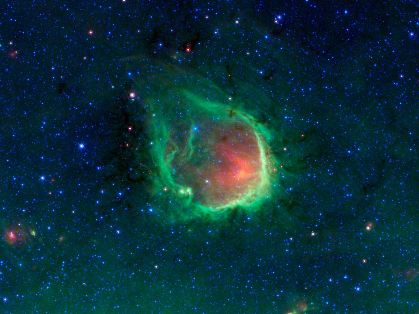 In the Blackest Night, a Green Ring Nebula
