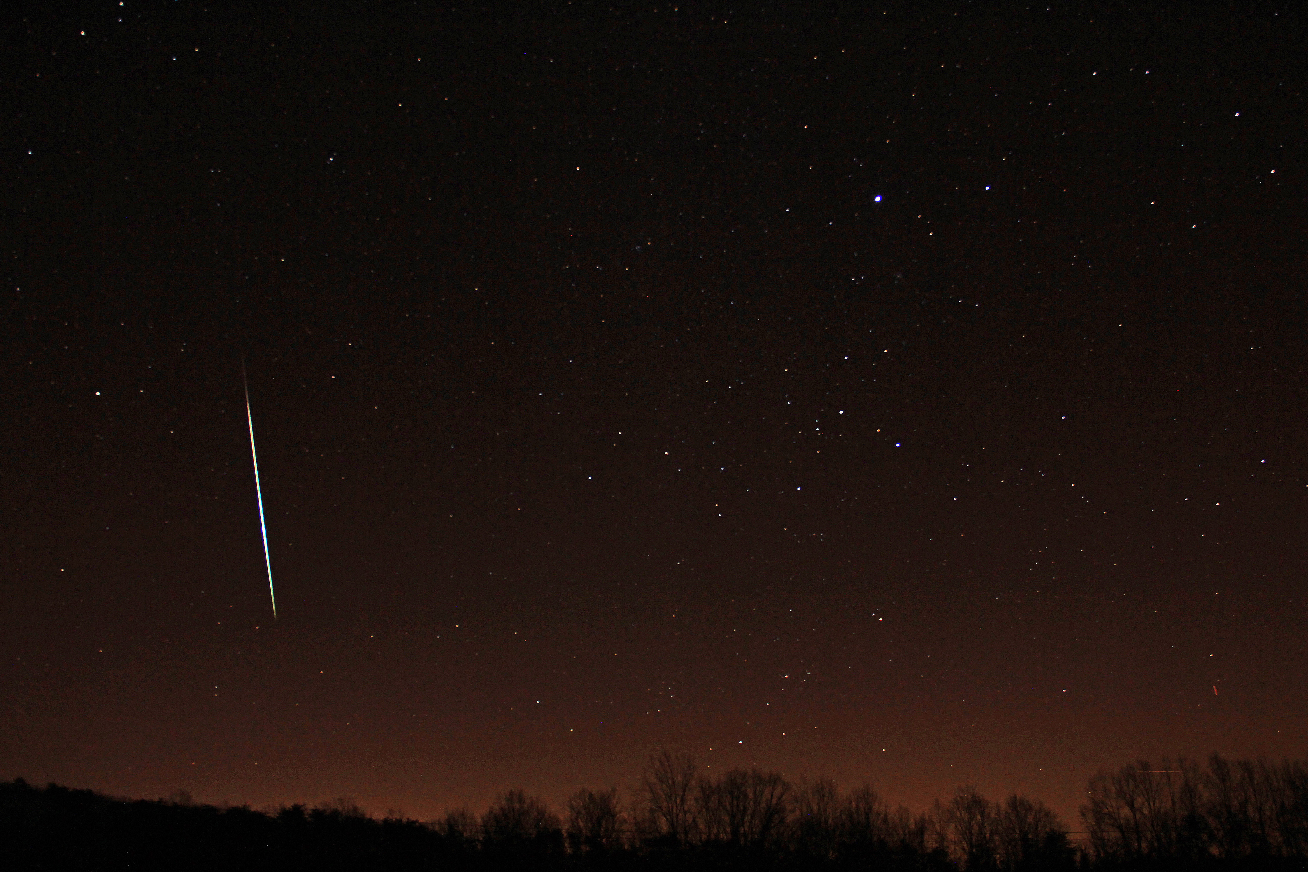 Geminid Shower Over Virginia