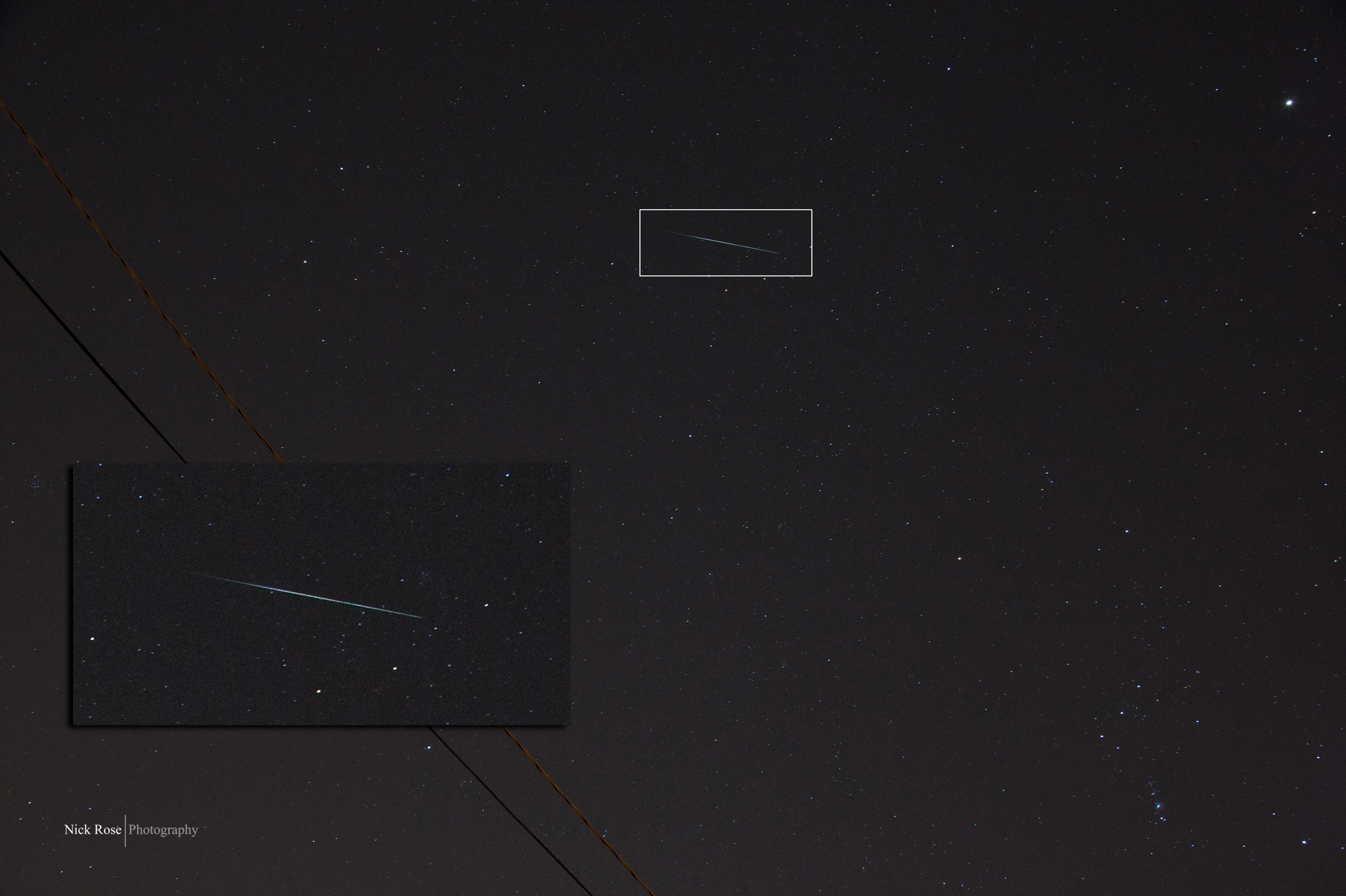 Geminid Meteor Shower Over San Mateo