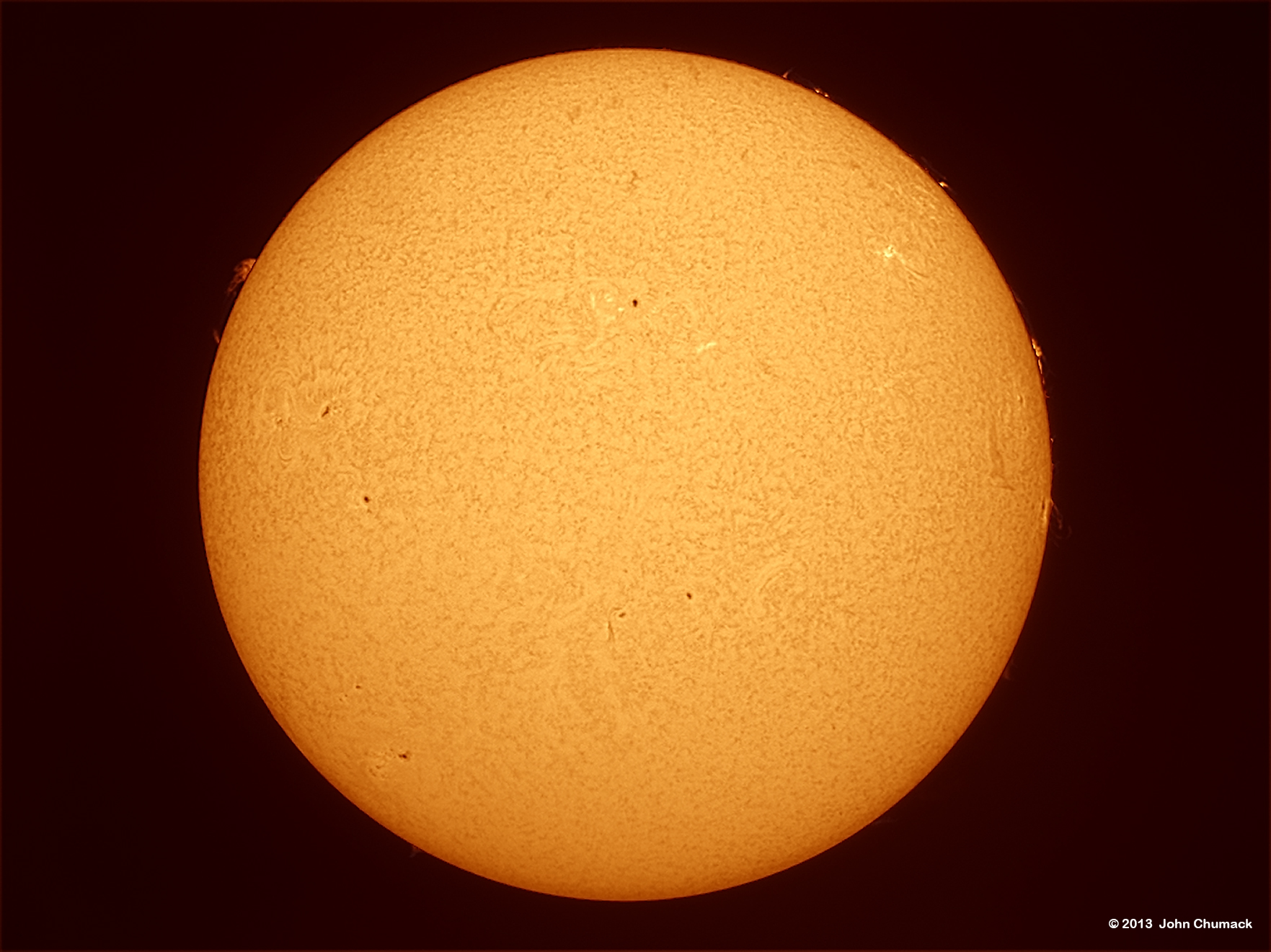 Sun Peppered With Sunspots
