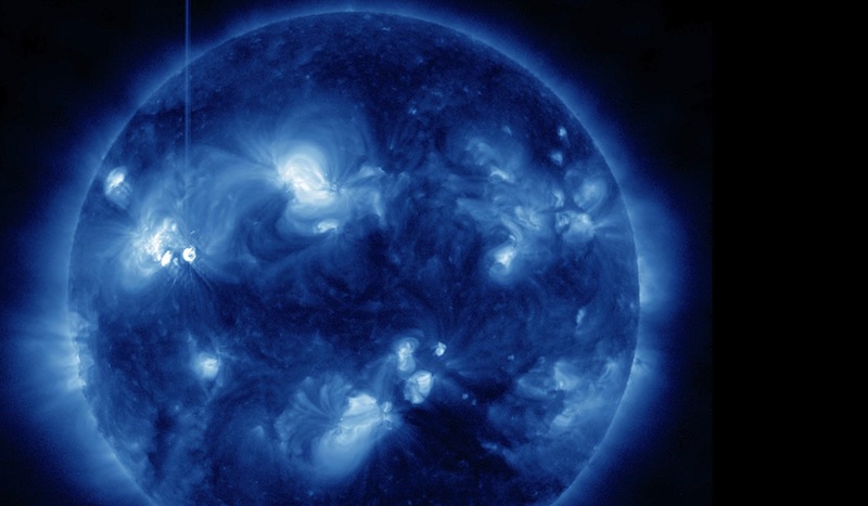 Big Sunspot Unleashes Intense Solar Flare