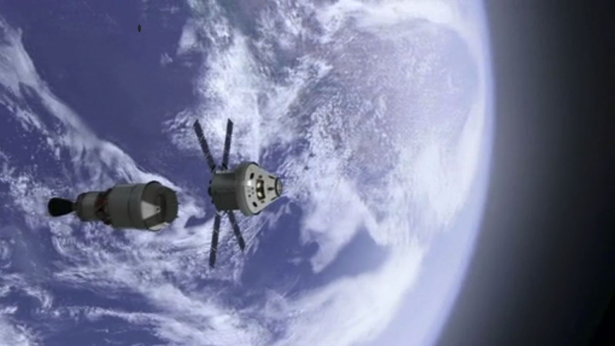 Orion Crew and Service Module Separation