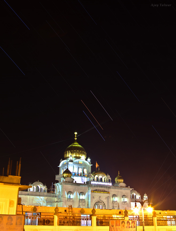 Mars, Saturn and Star Shine Over India