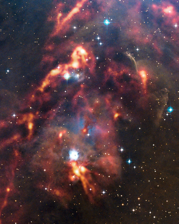 A new photo captures the intricacies of the Orion Molecular Cloud Complex, the closest massive star forming region to Earth.
