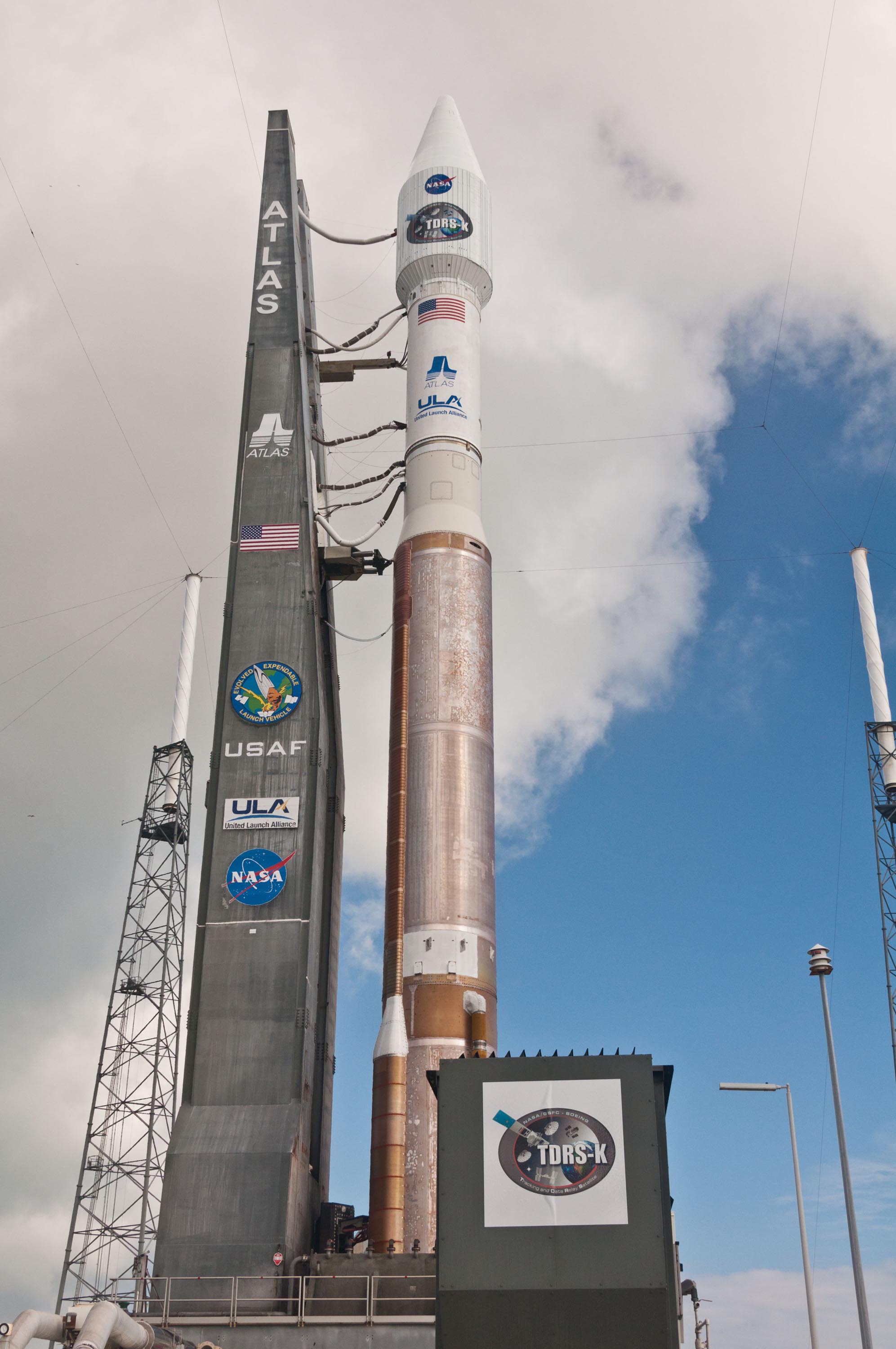 Atlas 5 Rocket Moving the TDRS-K Satellite