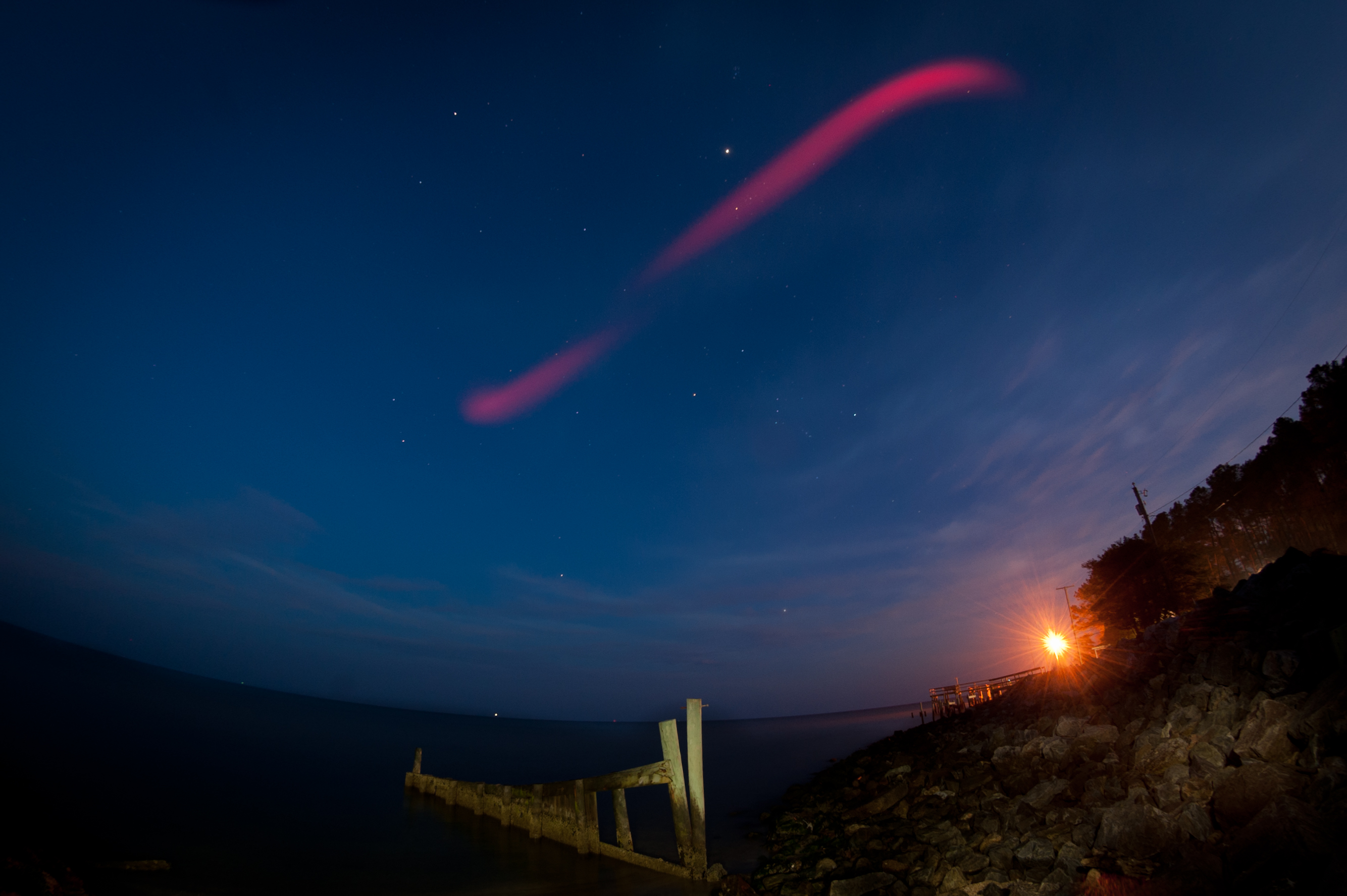 NASA's Glowing Red Clouds: Stephen Blue
