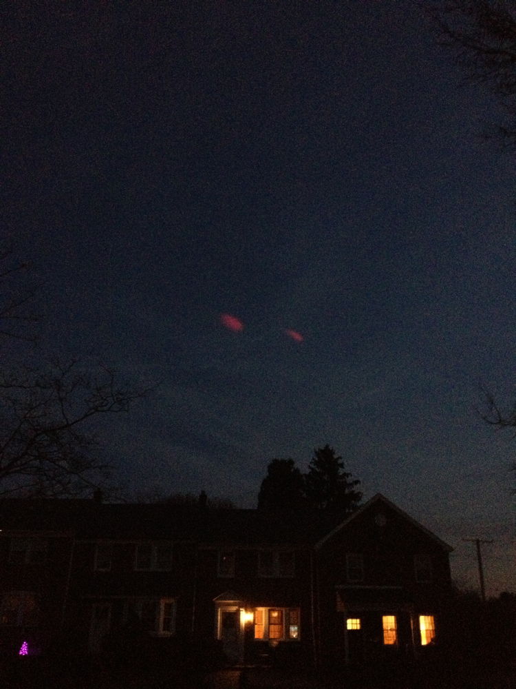 Red Clouds at Night Seen from Baltimore, MD
