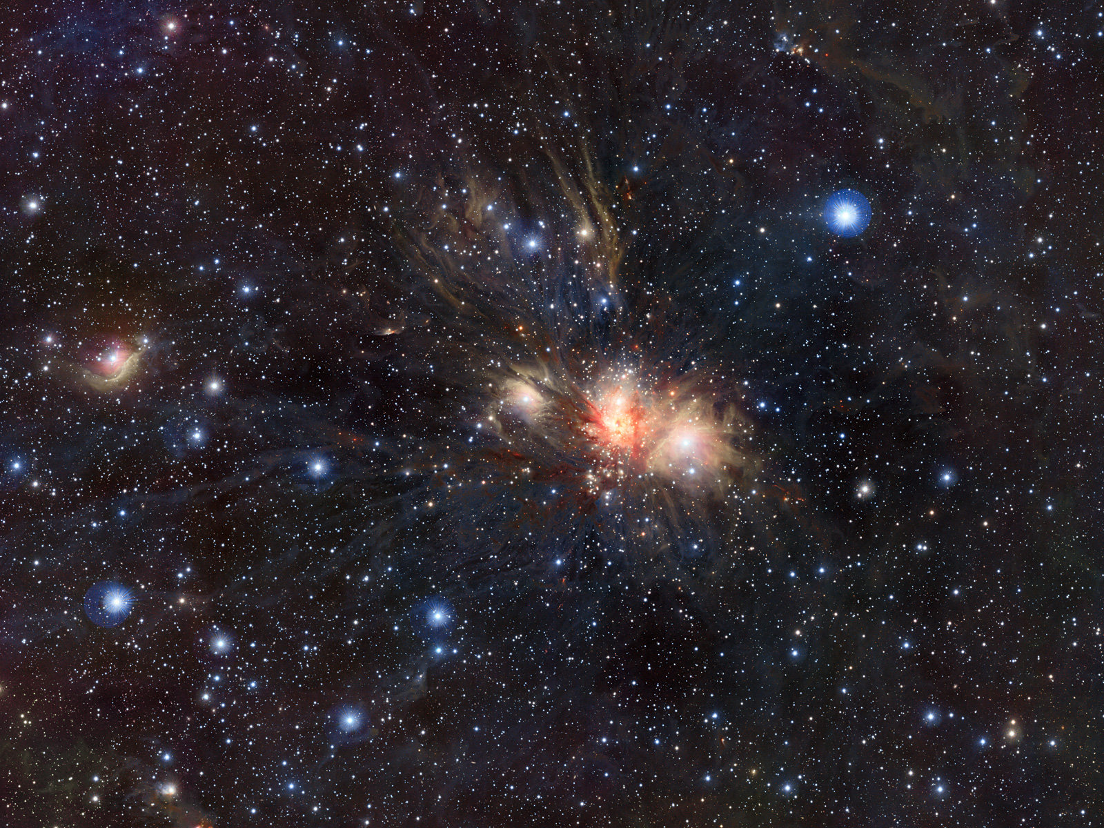 Infrared VISTA View of Stellar Nursery in Monoceros 1600