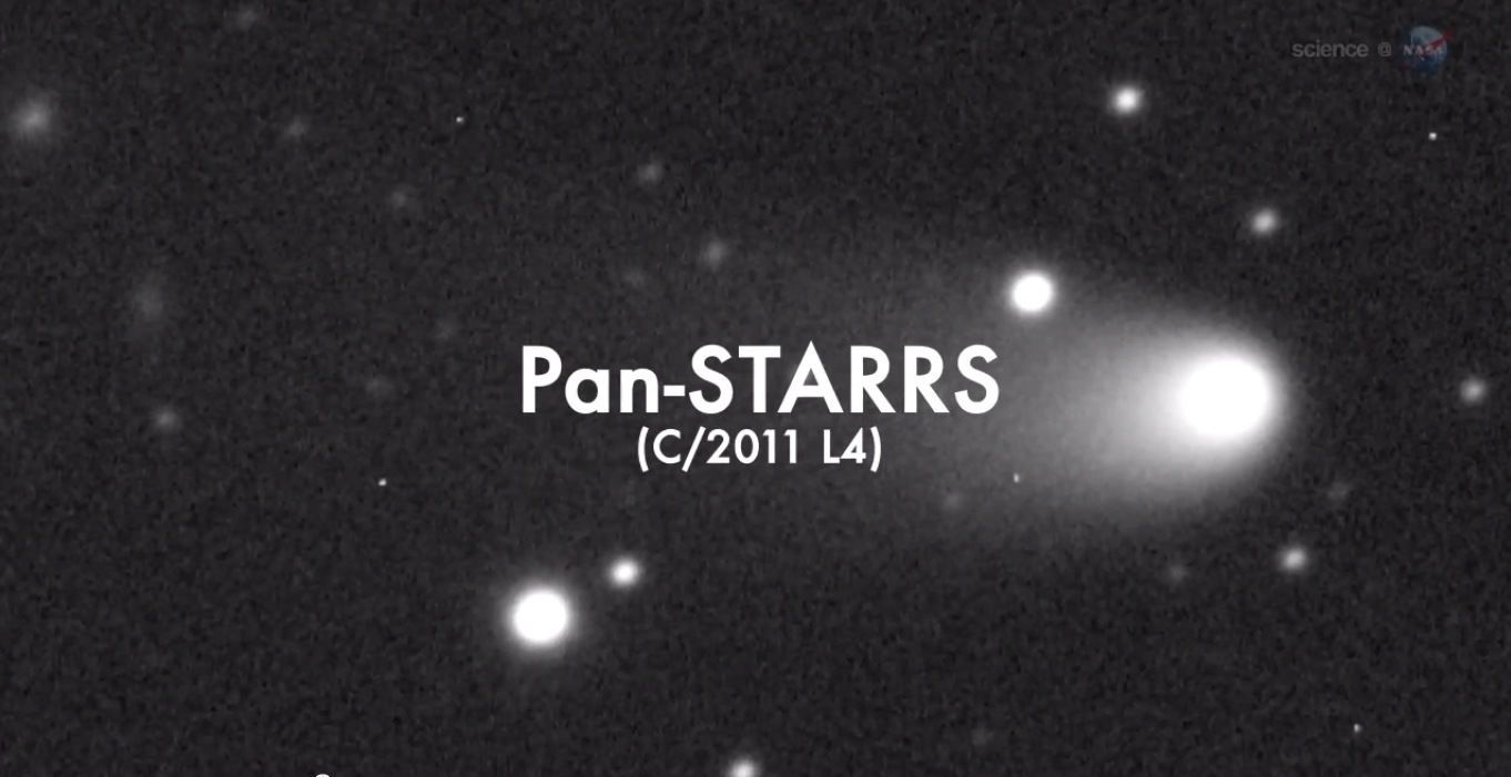 Comet Pan-STARRS Telescope Photo (Labeled)