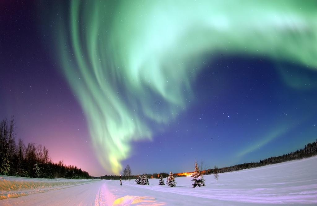 Aurora Over Bear Lake