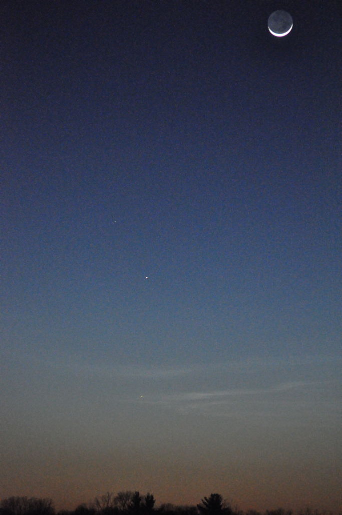 The Moon, Mars and Mercury in Union, MO